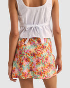 WOMENS SIERRA FLORAL BIAS CUT MINI SKIRT