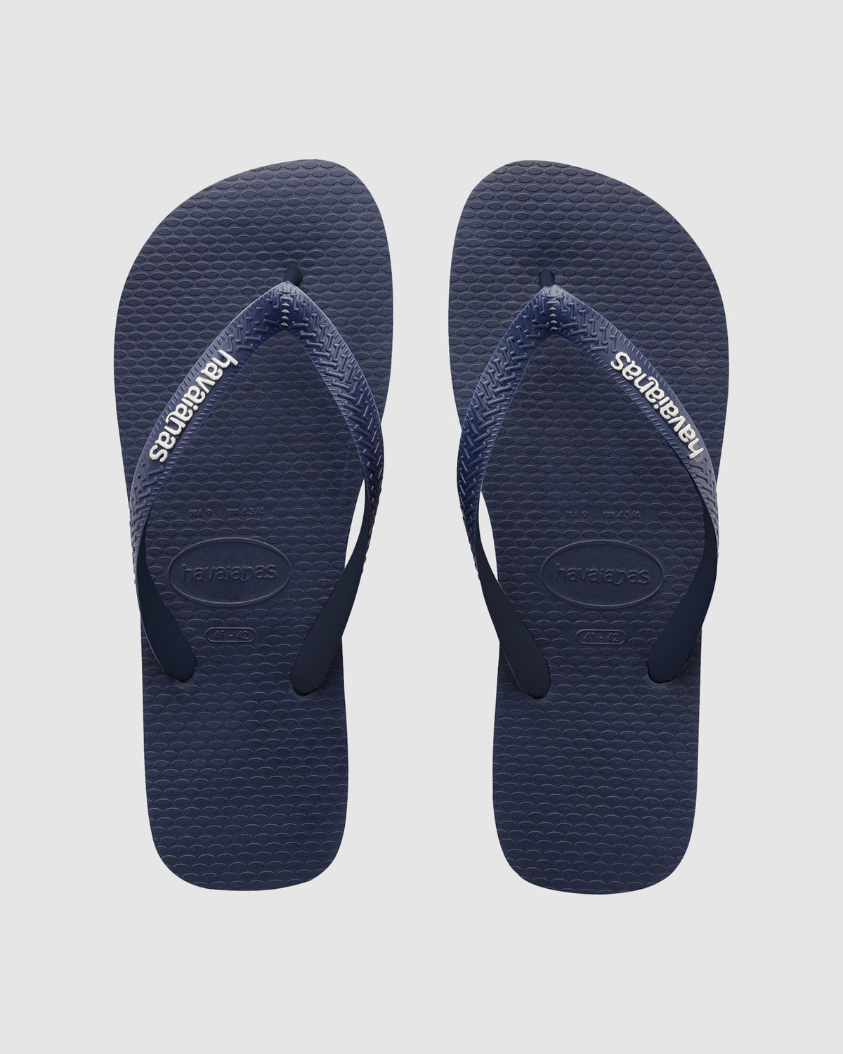 Mens Rubber Logo Thongs
