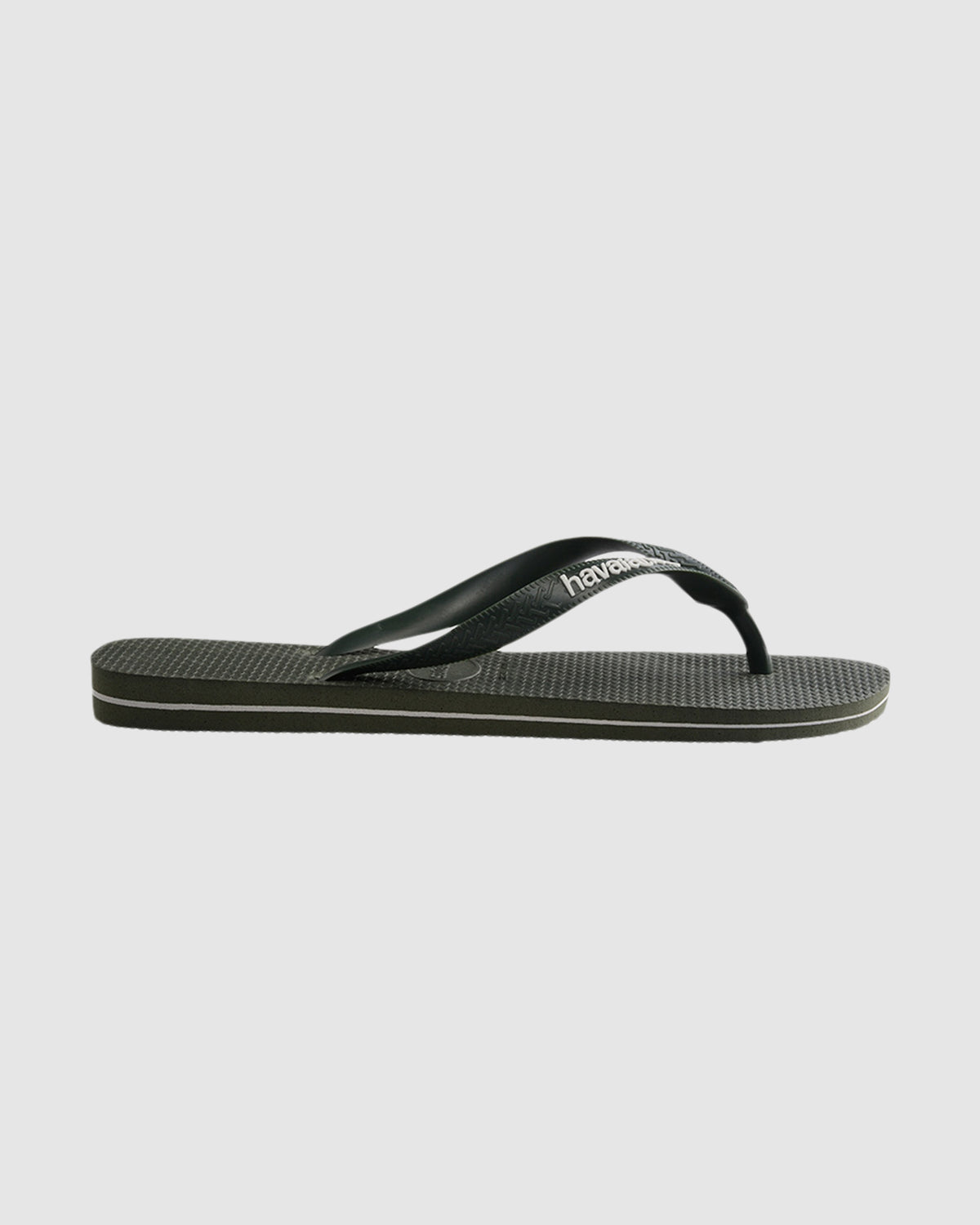 Mens Rubber Logo Thongs
