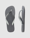 Mens Top Mix Steel Grey Thongs