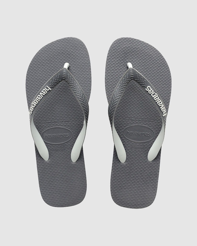 Mens Top Mix Steel Grey Thongs