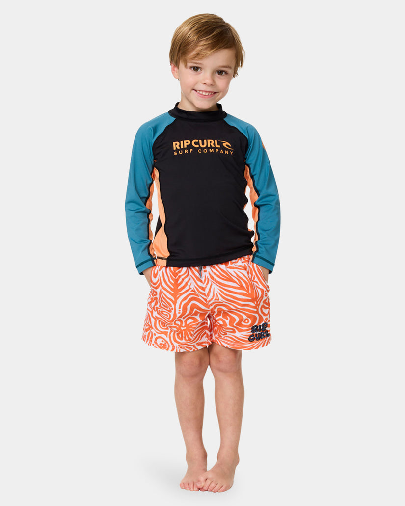 Boys 0-7 Shock UPF Long Sleeve Rash Vest