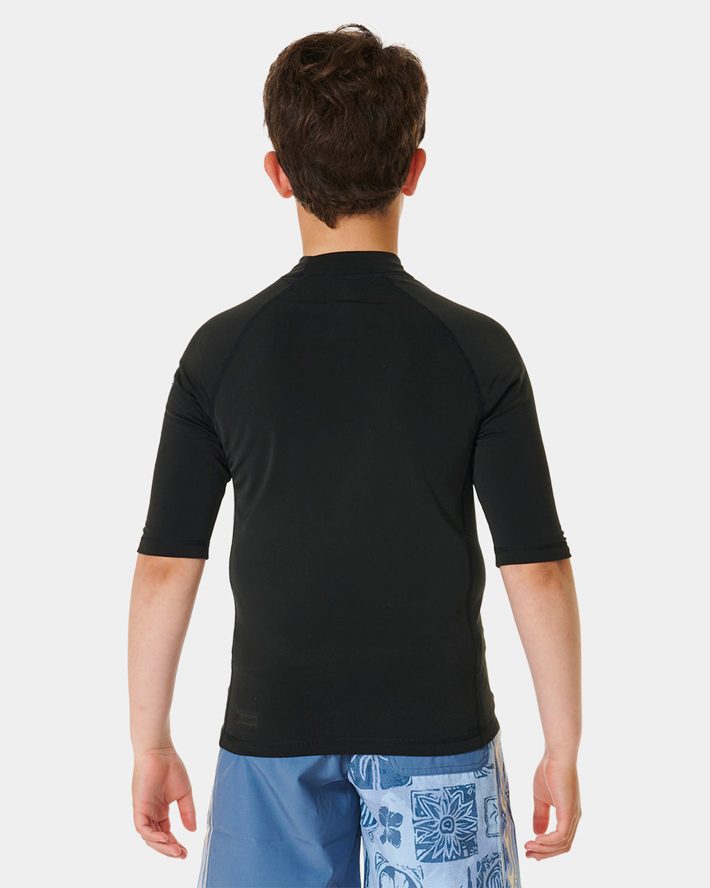 BOYS 8-16 ICONS UV BRUSHED SHORT SLEEVE RASH VEST