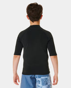 BOYS 8-16 ICONS UV BRUSHED SHORT SLEEVE RASH VEST