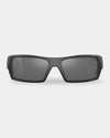 GASCAN MATTE BLACK SUNGLASSES W/ BLACK IRIDESCENT POLARISED LENSES