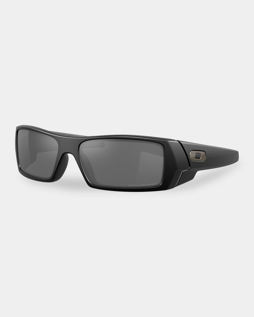 GASCAN MATTE BLACK SUNGLASSES W/ BLACK IRIDESCENT POLARISED LENSES