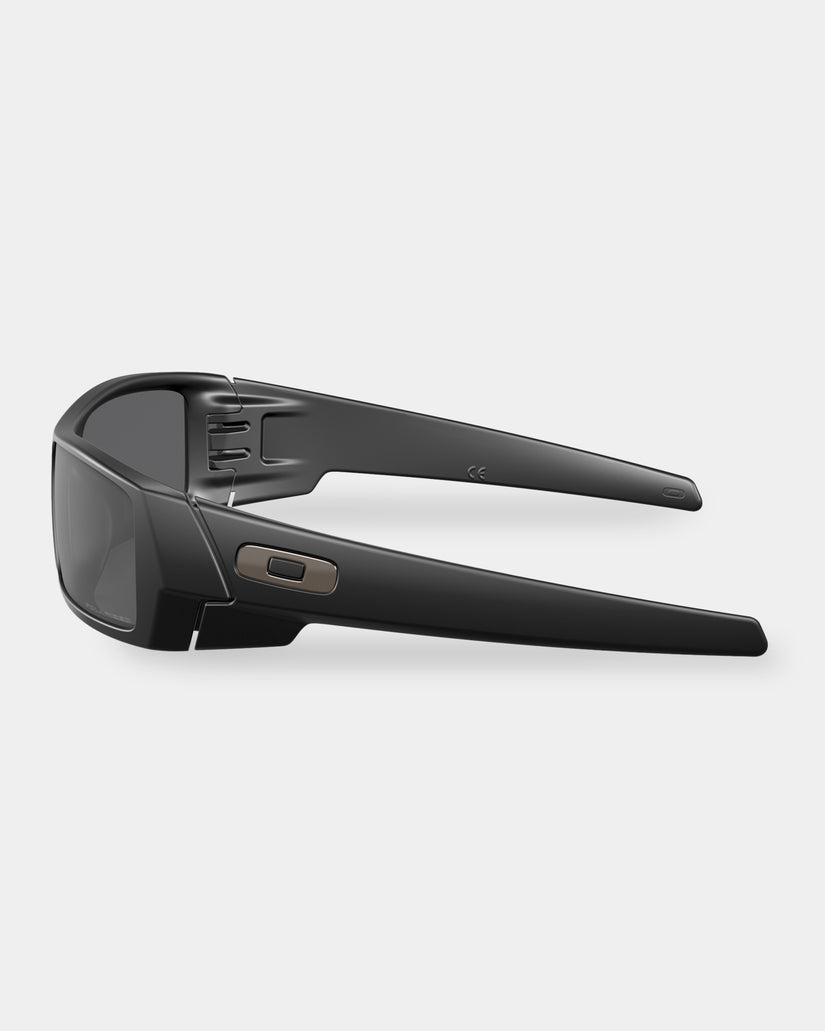 GASCAN MATTE BLACK SUNGLASSES W/ BLACK IRIDESCENT POLARISED LENSES