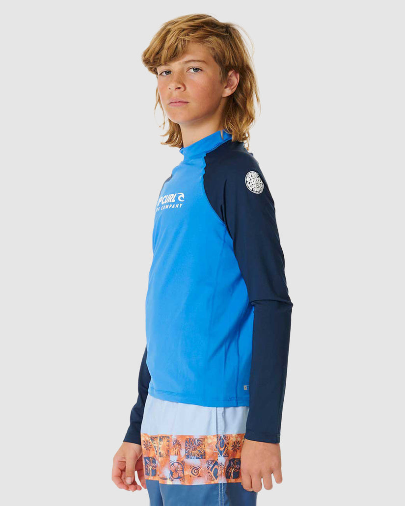 BOYS 8-16 SHOCK UPF LONG SLEEVE RASH VEST