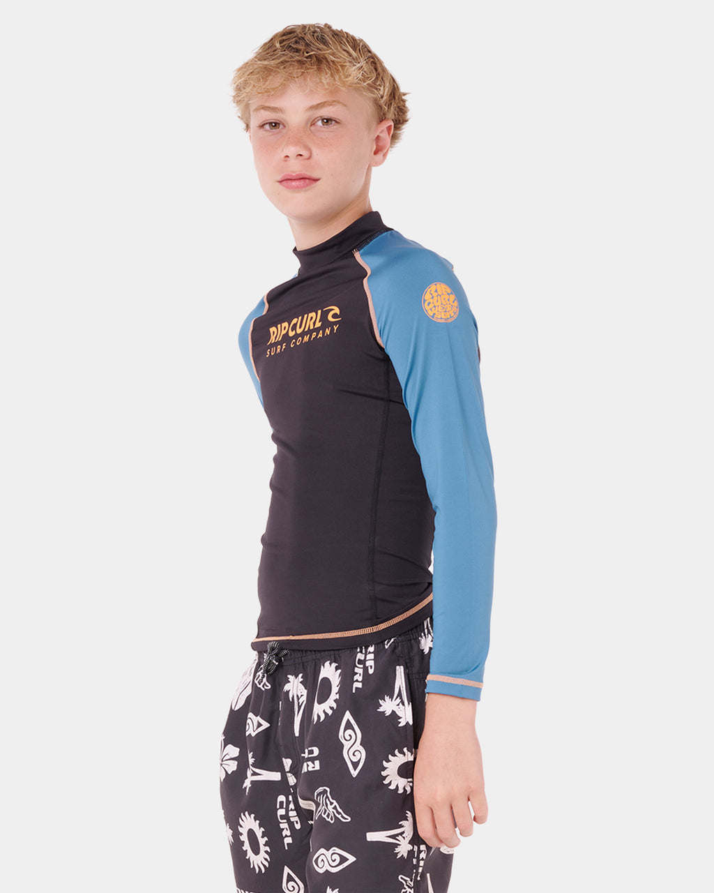 Boys 8-16 Shock UPF Long Sleeve Rash Vest