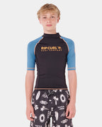 Boys 8-16 Shock UPF Short Sleeve Rash Vest