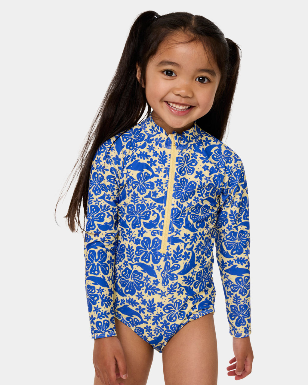 Girls 0-7 Sun And Swell Long Sleeve One Piece