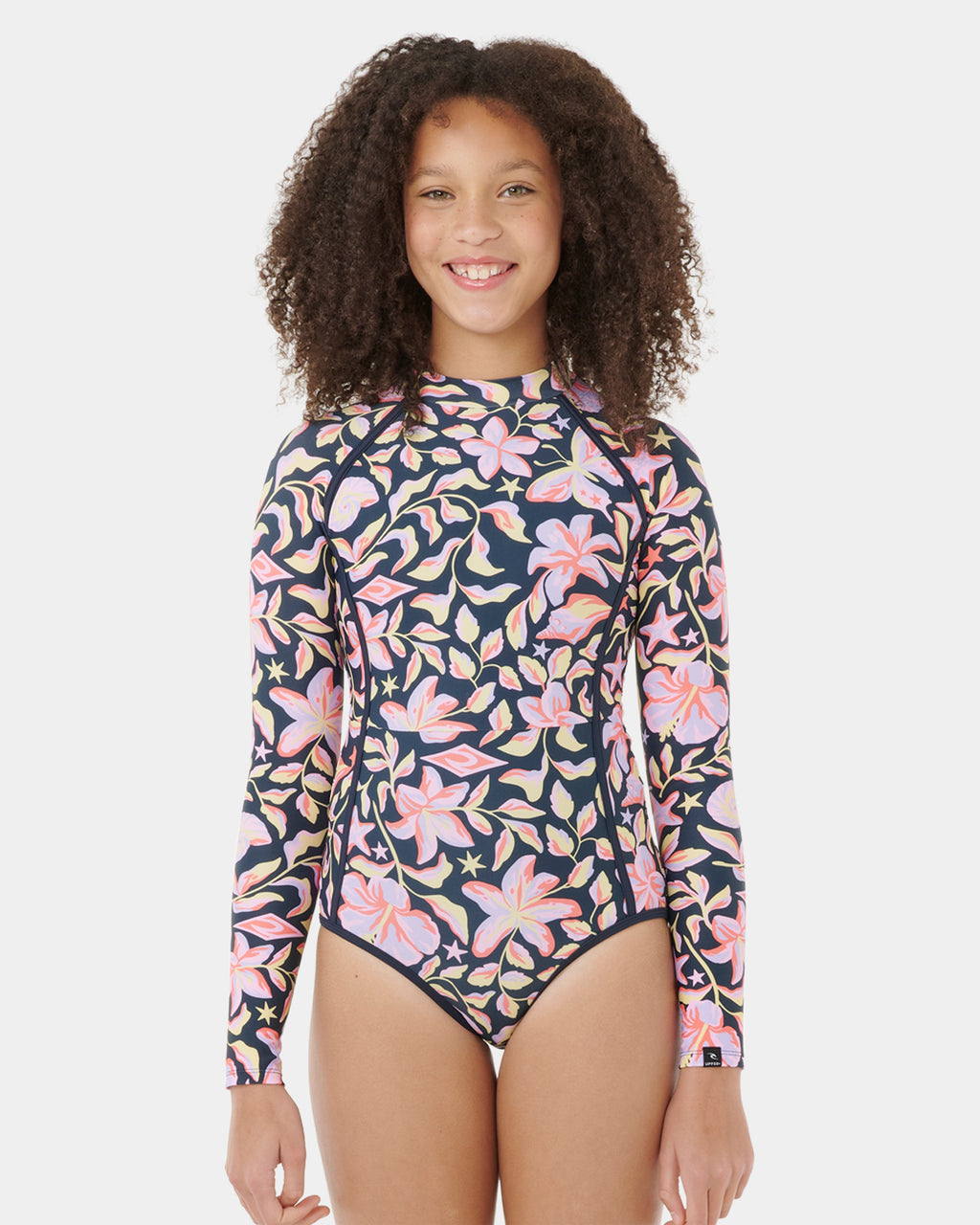 Girls 8-16 Sunset Skies Long Sleeve One Piece