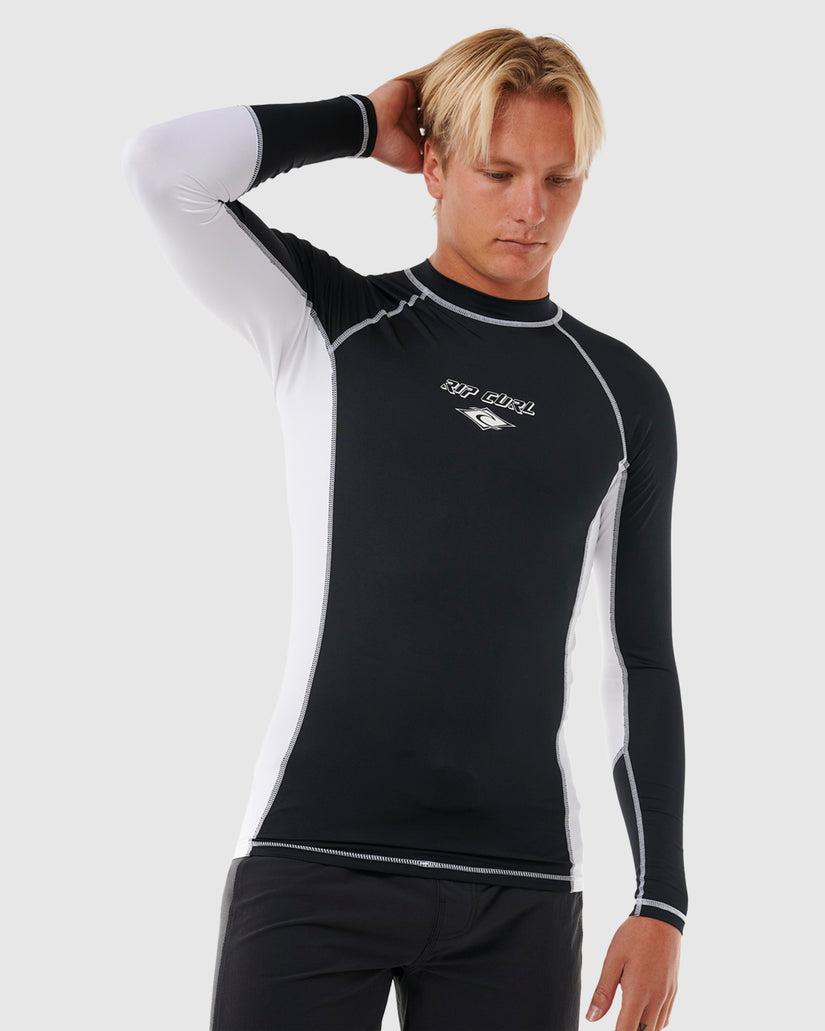 MENS FADE OUT UV LONG SLEEVE RASH VEST