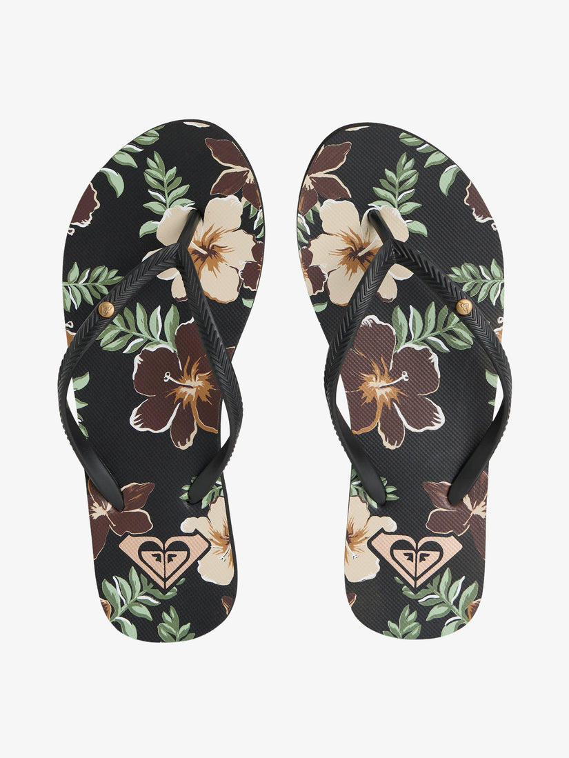 Womens Bermuda Print Thongs