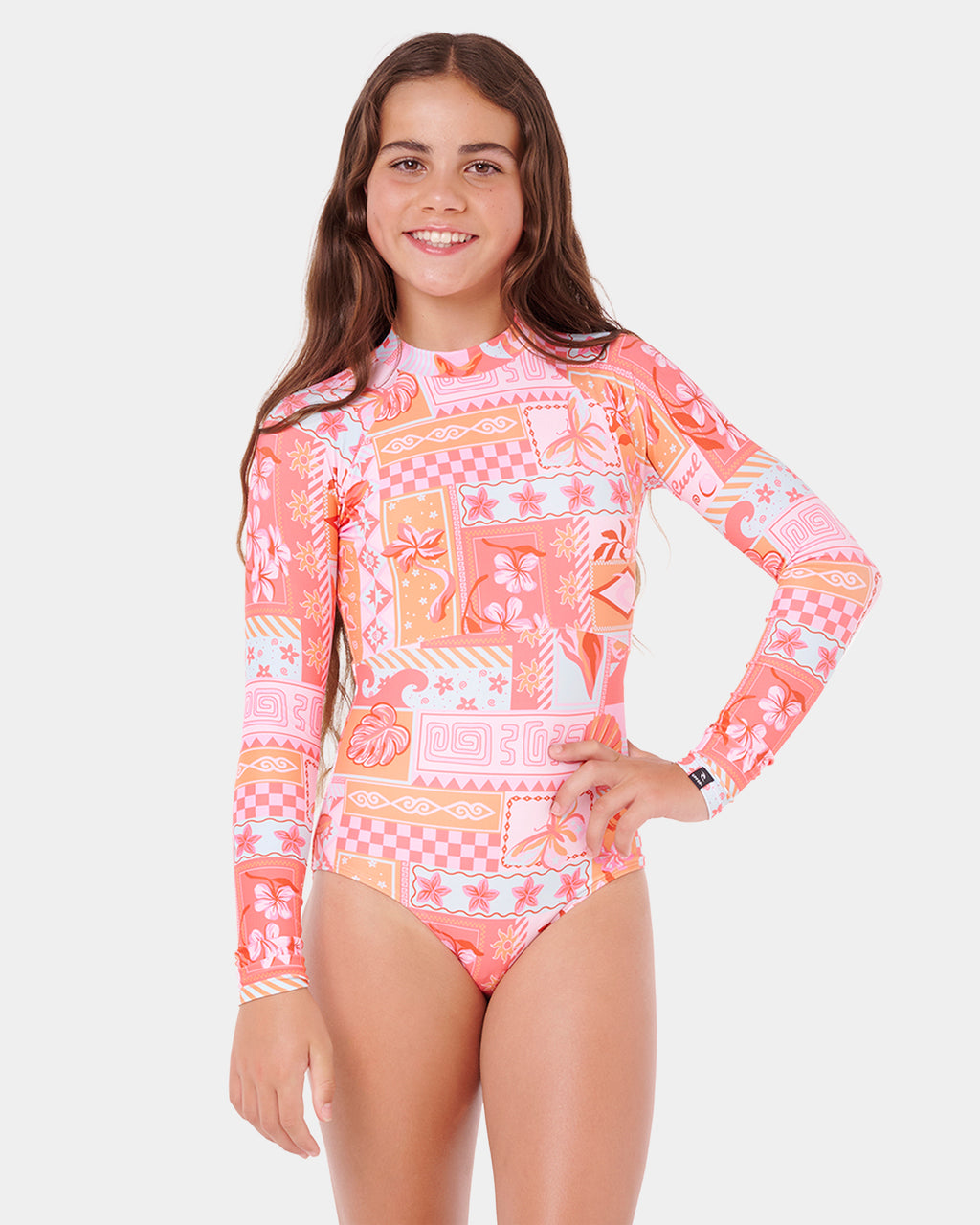 Girls 8-16 Paradise Club Long Sleeve One Piece