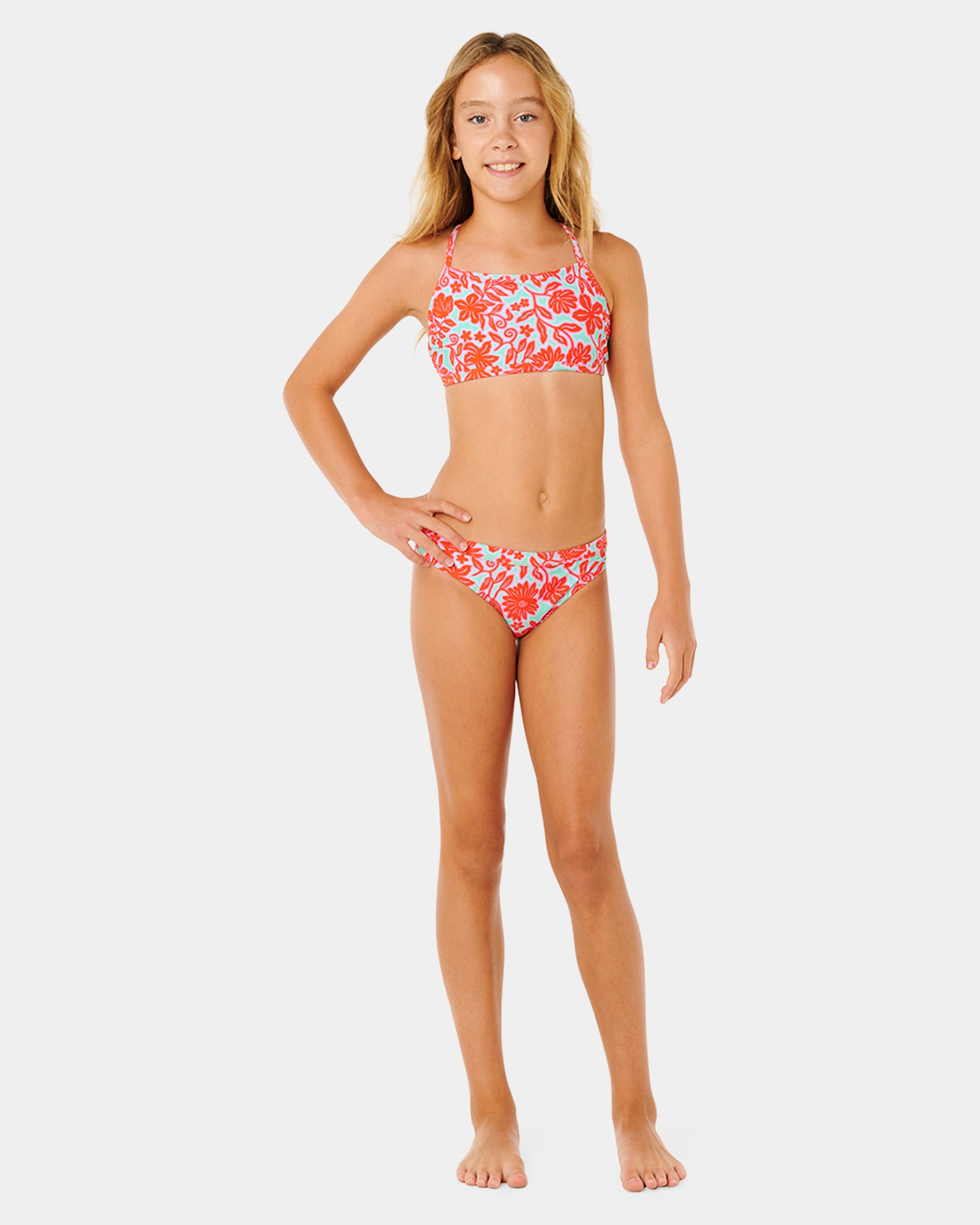 Girls 8-16 Sunshine Squad 3 Piece Swimsuit