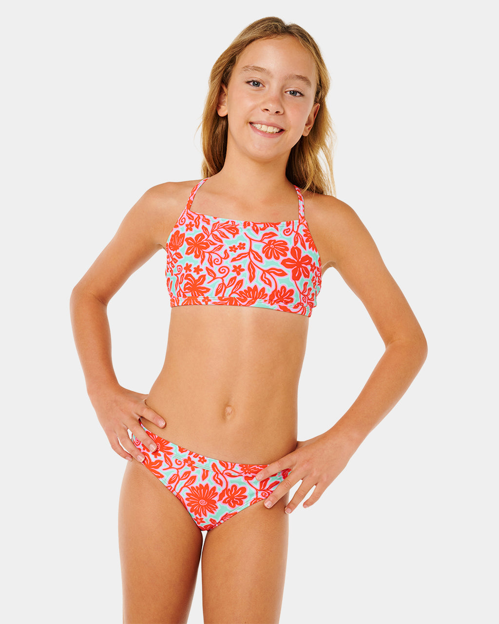 Girls 8-16 Sunshine Squad 3 Piece Swimsuit