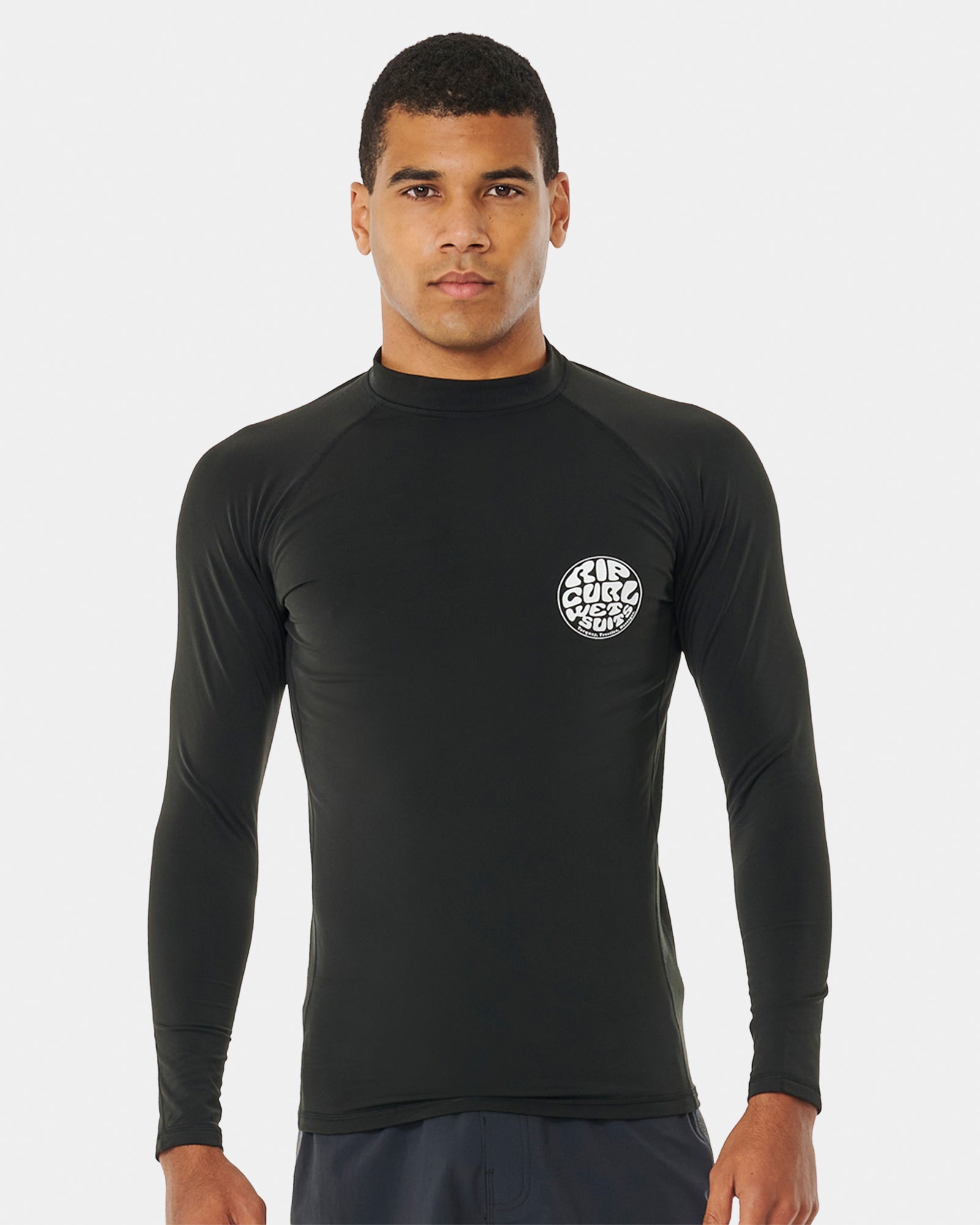 Mens Icons UPF Brushed Long Sleeve Rash Vest