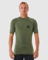 MENS ICONS UPF BRUSHED SHORT SLEEVE RASH VEST