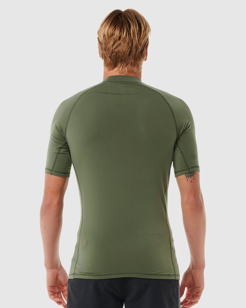 MENS ICONS UPF BRUSHED SHORT SLEEVE RASH VEST