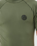 MENS ICONS UPF BRUSHED SHORT SLEEVE RASH VEST