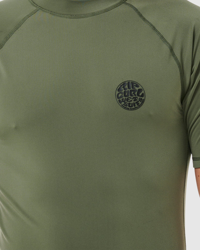 MENS ICONS UPF BRUSHED SHORT SLEEVE RASH VEST