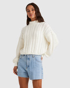 WOMENS CABLES SWEATER