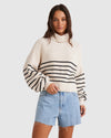 WOMENS STRIPED SWEATER