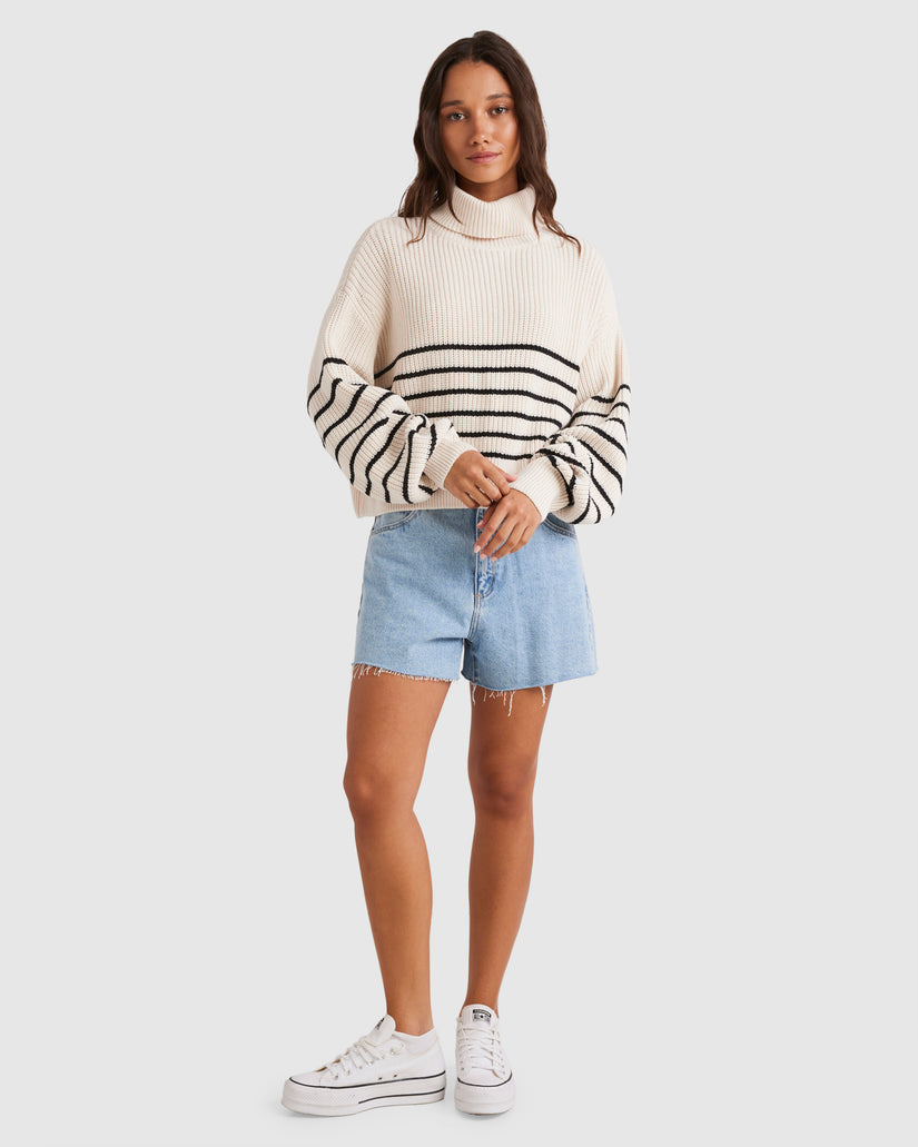 WOMENS STRIPED SWEATER