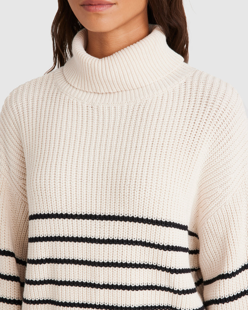 WOMENS STRIPED SWEATER