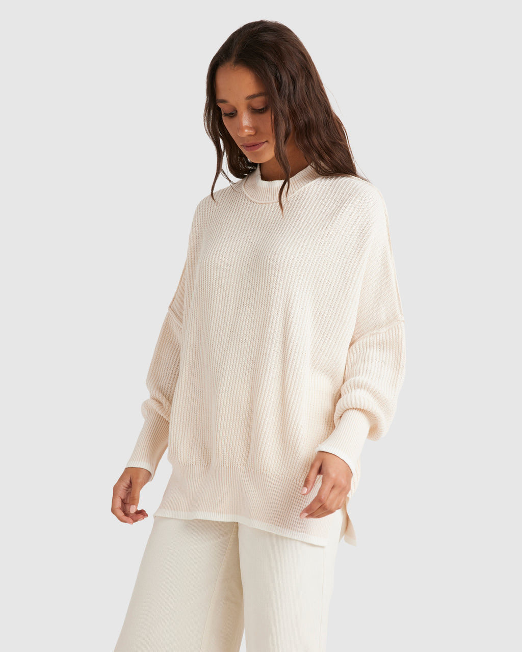 Womens Ringer Crew Neck