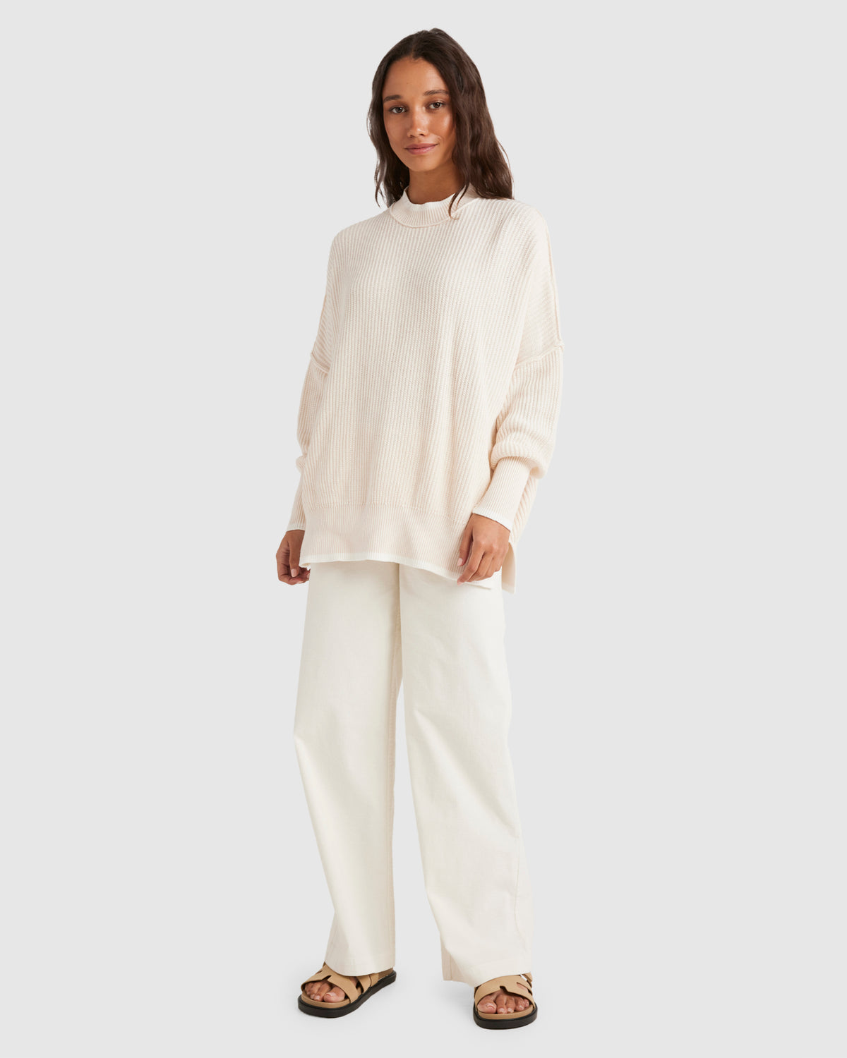 Womens Ringer Crew Neck