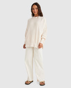 Womens Ringer Crew Neck