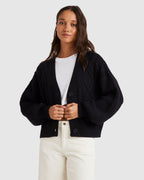 WOMENS PRIM CARDIGAN SWEATER