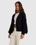 WOMENS PRIM CARDIGAN SWEATER