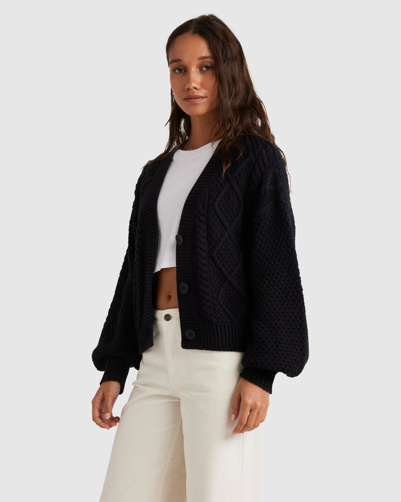 WOMENS PRIM CARDIGAN SWEATER