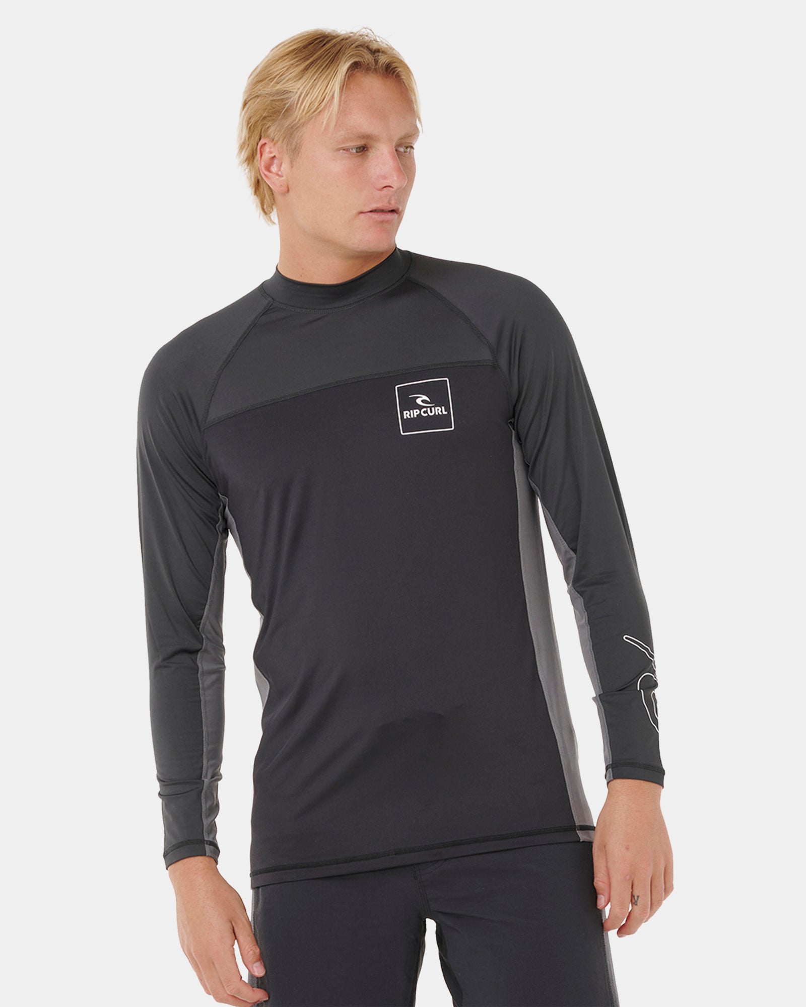 Mens Drive UPF Long Sleeve Rash Vest
