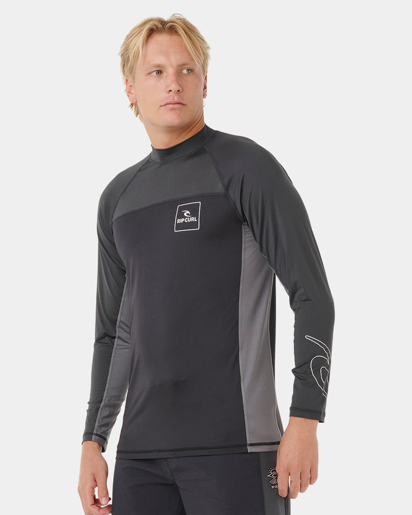 Mens Drive UPF Long Sleeve Rash Vest