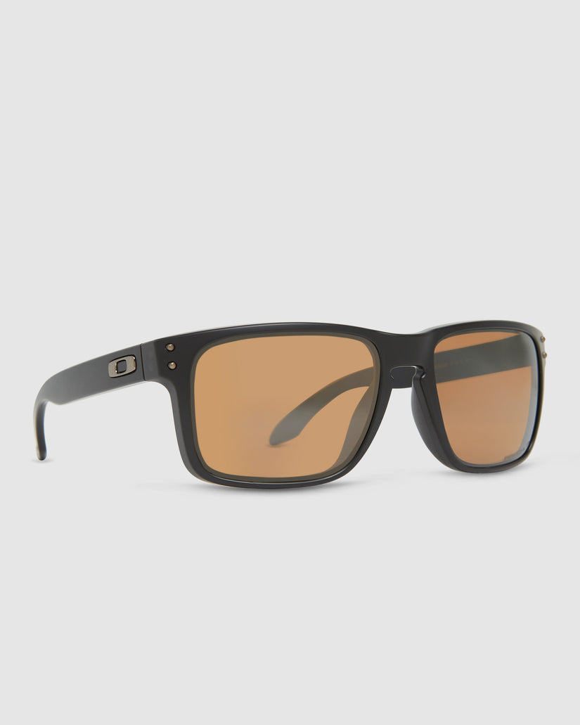 Holbrook Matte Black Prizm Square Sunglasses