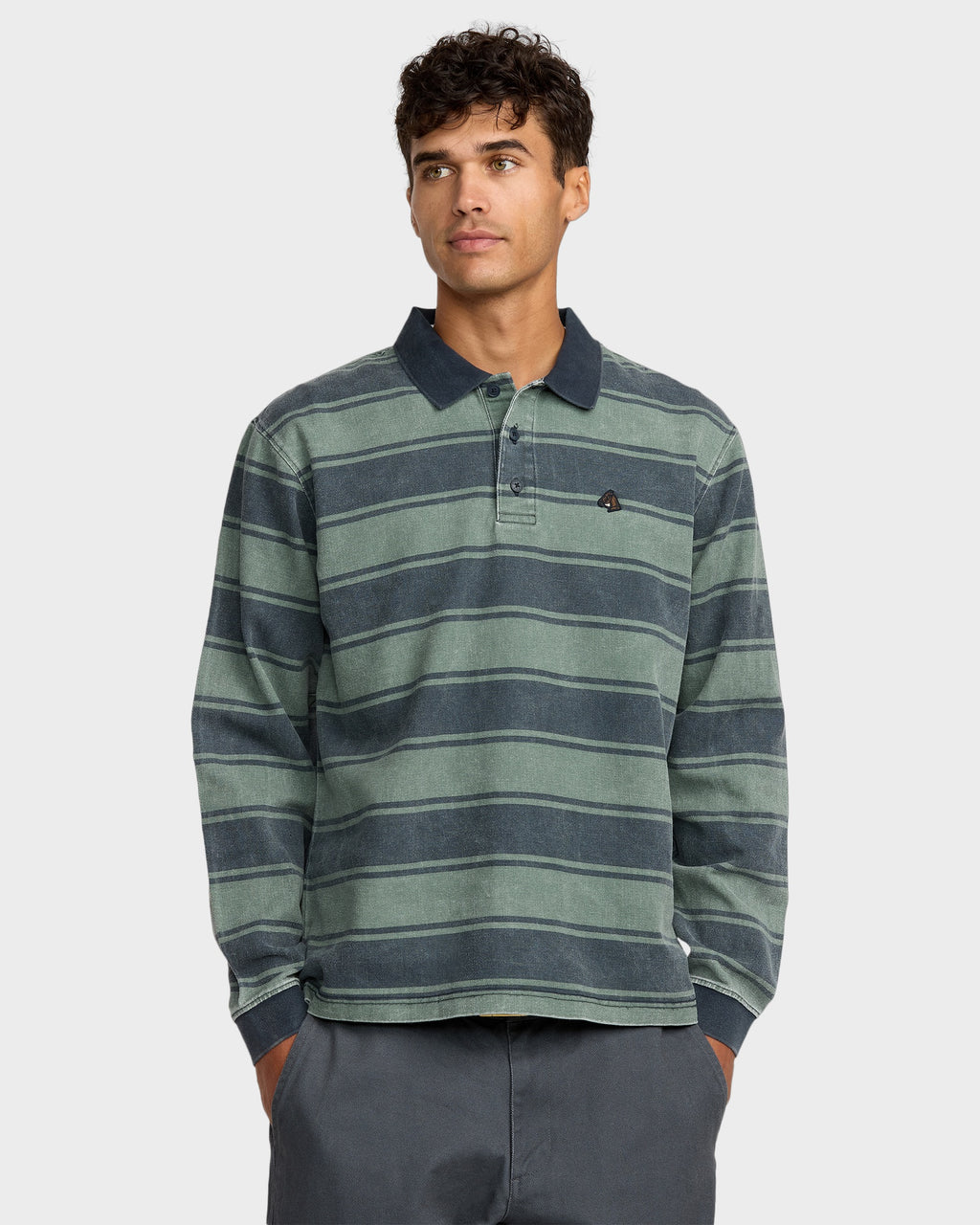 Mens Ksl Polo Long Sleeve Shirt