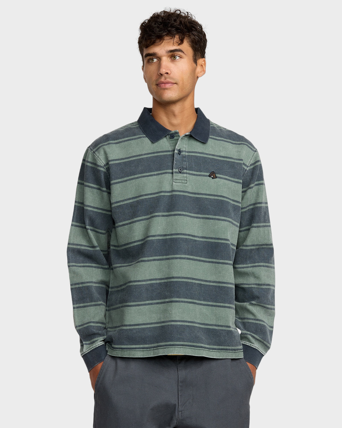 Mens Ksl Polo Long Sleeve Shirt