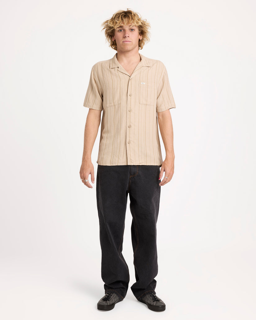 Mens Exotica Stripe Short Sleeve Shirt
