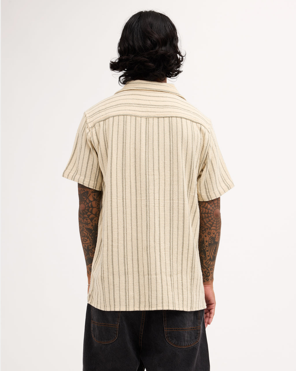 Mens Vacancy Stripe Short Sleeve Shirt