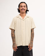 Mens Vacancy Stripe Short Sleeve Shirt