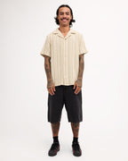 Mens Vacancy Stripe Short Sleeve Shirt