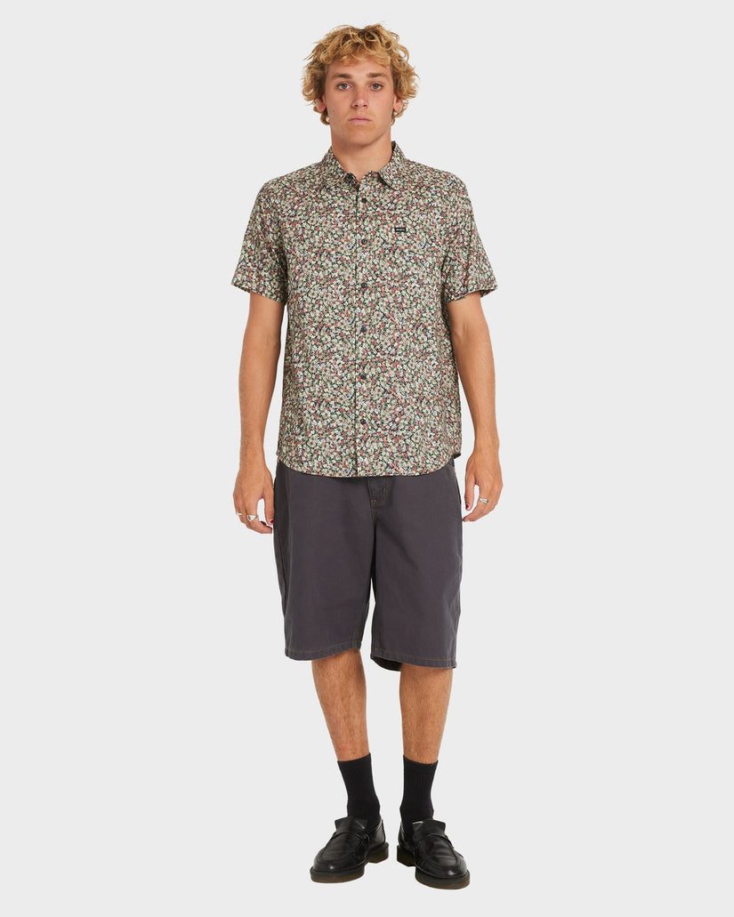 Mens Heavy Bloom Short Sleeve Shirt