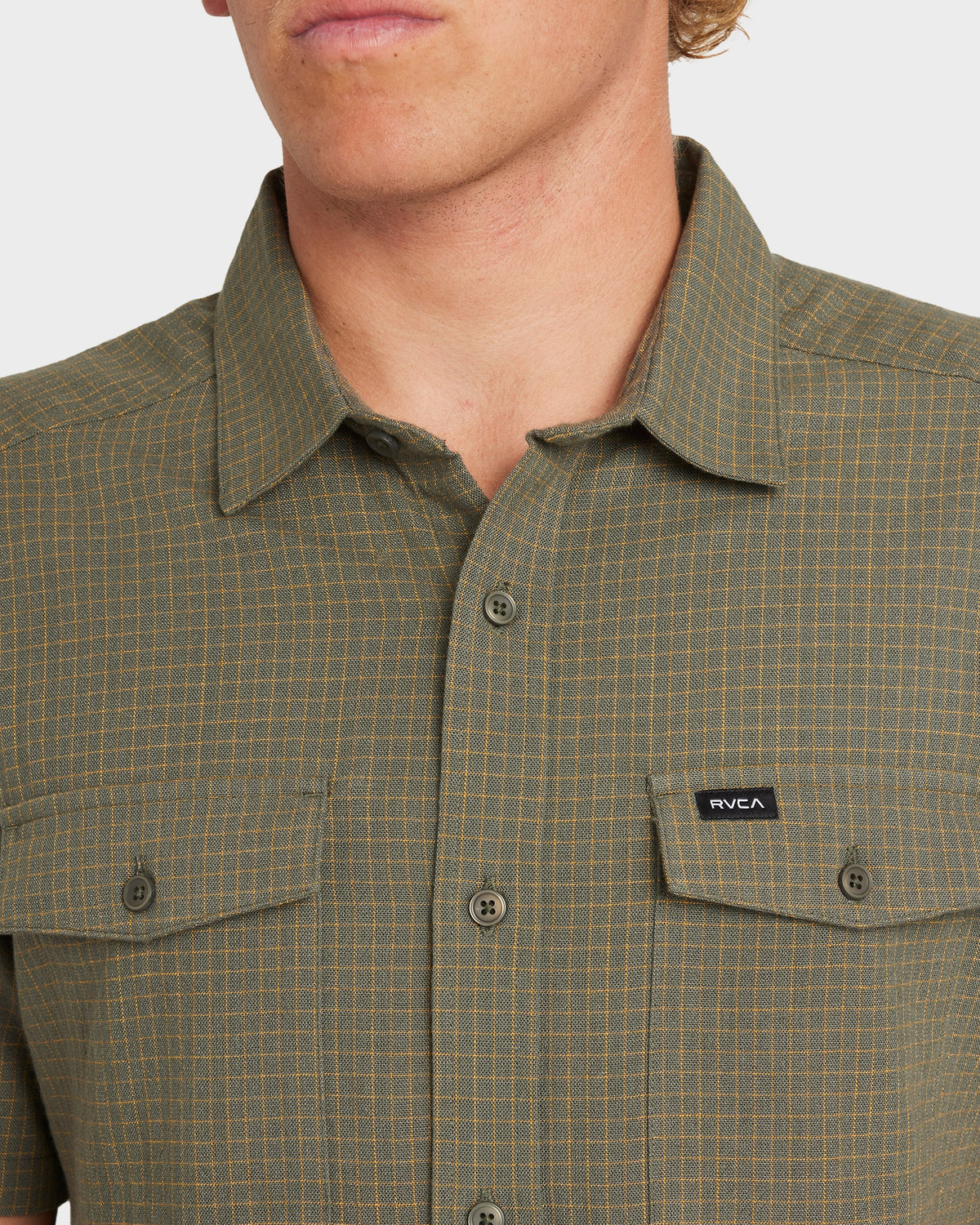 Mens Costa Plaid Short Sleeve Shirt