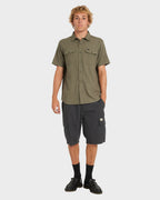 Mens Costa Plaid Short Sleeve Shirt