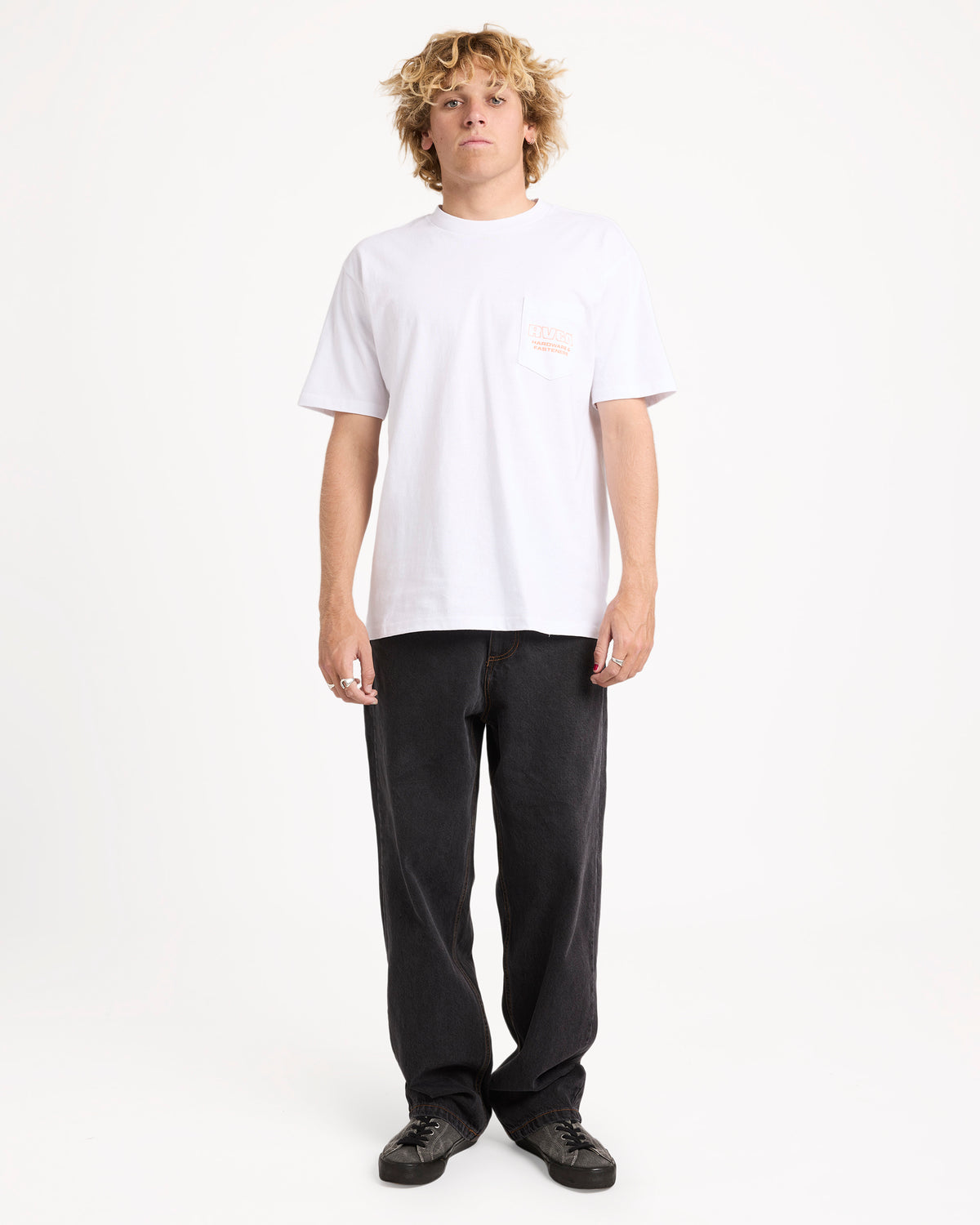 Mens RVCA Fasteners T-Shirt