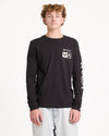 Mens Big RVCA Glitch Long Sleeve T-Shirt